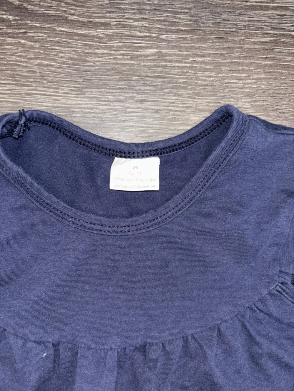 Girls Small Lollipops & Lemondrops Navy Short Sleeve Top - Picture 2 of 4